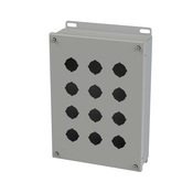 Корпус кнопки: 12 x 9 x 3 дюйма, настенное крепление, углеродистая сталь (PN# SCE-12PB)