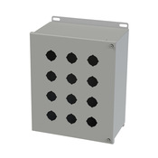 Корпус кнопки: 12 x 10 x 6 дюймов, настенное крепление, углеродистая сталь (PN# SCE-12PBH)