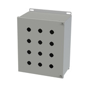 Корпус кнопки: 12 x 10 x 6 дюймов, настенное крепление, углеродистая сталь (PN# SCE-12PBHI)