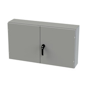 Корпус: 24 x 42 x 8 дюймов, настенное крепление, углеродистая сталь (PN# SCE-244208WFLP)