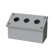 Кнопочная консоль: 4 x 8 x 5 дюймов, настенное крепление, углеродистая сталь (PN# SCE-3PBA)