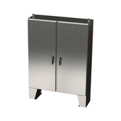 Корпус: 60 x 48 x 12 дюймов, напольное крепление, нержавеющая сталь 304 (PN# SCE-60EL4812SSLPPL)