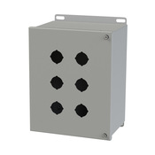 Корпус кнопки: 10 x 8 x 6 дюймов, настенное крепление, углеродистая сталь (PN# SCE-6PBH)