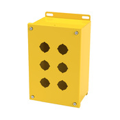 Корпус кнопки: 10 x 7 x 5 дюймов, настенное крепление, углеродистая сталь (PN# SCE-6PBX-RAL1018)