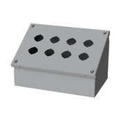 Кнопочная консоль: 7 x 11 x 7 дюймов, настенное крепление, углеродистая сталь (PN# SCE-8PBA)