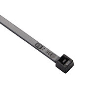 Кабельная стяжка: 100 шт/уп, длина 7,87 дюйма, черная, нейлоновая (PN# SEL.3.211)