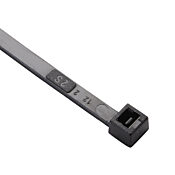 Кабельная стяжка: 100 шт/уп, длина 6,3 дюйма, черная, нейлоновая (PN# SEL.3.221)