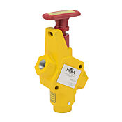 пневматический запорный клапан: 1/2 дюйма с внутренней резьбой NPT на входе, 3/4 дюйма с внутренней резьбой NPT на выходе (PN# SLV-12N34N)