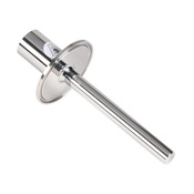 Санитарная защитная гильза ProSense: соединение зонда с внутренней резьбой NPT 1/2 дюйма, санитарный тройной зажим 2 дюйма (PN# STW06-02)