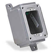 Соединительная коробка/коробка устройства: глубокая проходка, 1 группа, (2) кабельных ввода 3/4 дюйма с внутренней резьбой NPT (PN# SWB-45)