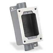 Соединительная коробка/коробка устройства: проходная, 1 группа, (2) кабельных ввода 3/4 дюйма с внутренней резьбой NPT (PN# SWB-5)