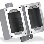 Соединительная коробка/коробка устройства: тупиковая, 2 группы, (1) кабельные вводы 3/4 дюйма с внутренней резьбой NPT (PN# SWB-8)