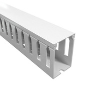 Open Slot Wide Finger Wire Duct: 6.5ft/2m length, 1.5in width (PN# T1-1522W-1)