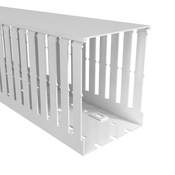 Кабельный канал с открытыми пазами: 4 шт/уп, длина 6,5 футов/2 м, ширина 4 дюйма (PN# T1-4050W)