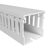 Тонкий кабельный канал с открытыми пазами: 20 шт/уп, длина 6,5 футов/2 м, ширина 1,5 дюйма (PN# T1E-1515W)