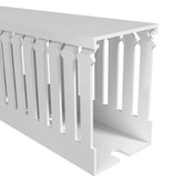 Тонкий кабельный канал с открытыми щелями: 18 шт/уп, длина 6,5 футов/2 м, ширина 1,5 дюйма (PN# T1E-1522W)