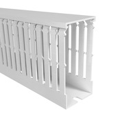 Тонкий кабельный канал с открытыми пазами: 16 шт/уп, длина 6,5 футов/2 м, ширина 1,5 дюйма (PN# T1E-1530W)