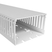 Тонкий кабельный канал с открытыми щелями: 8 шт/уп, длина 6,5 футов/2 м, ширина 4 дюйма (PN# T1E-4030W)