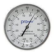 Биметаллический циферблатный термометр: от -40 до 160°F/от -40 до 70°C (PN# T50-N40160-4A)