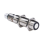 Ультразвуковой датчик приближения: диаметр 18 мм, корпус 91,6 мм, диапазон 80–900 мм (номер по каталогу UK1C-G6-1E)