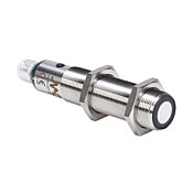 Ультразвуковой датчик приближения: диаметр 18 мм, корпус 91,6 мм, диапазон 80–900 мм (номер по каталогу UK1C-GP-1E)