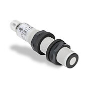 Ультразвуковой датчик приближения: диаметр 18 мм x корпус 91,7 мм, диапазон 150–1600 мм (номер по каталогу UK1D-E6-0E)