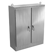 Enclosure: 60 x 48 x 18in, freestanding, 304 stainless steel (PN# WA604818SSFSDN43PT)
