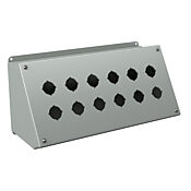 Pushbutton Consolet: 7 x 15 x 7in, wall mount, carbon steel (PN# WPBA12)