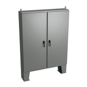 Корпус: 74 x 60 x 12 дюймов, напольное крепление, углеродистая сталь (PN# WRD746012N4D3PT)