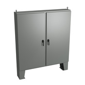 Корпус: 74 x 72 x 12 дюймов, напольное крепление, углеродистая сталь (PN# WRD747212N4D3PT)