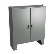 Корпус: 74 x 72 x 24 дюйма, напольное крепление, углеродистая сталь (PN# WRD747224N4D3PT)