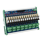 Модуль вывода реле высокой плотности ZIPLink с плавкими предохранителями: 16-точечный (PN# ZL-RRL16HDF-24-1)