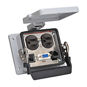 Panel Interface Connector: (1) 9-pin female D-sub connector and (1) RJ45 Ethernet port (PN# ZP-PDA-32-300)