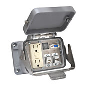 Panel Interface Connector: (1) 9-pin female D-sub connector, (1) USB B port and (1) USB A port (PN# ZP-PGA-48-400)