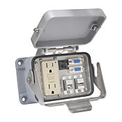 Panel Interface Connector: (2) 9-pin female D-sub connectors, (1) USB B port and (1) USB A port (PN# ZP-PGA-48-500)