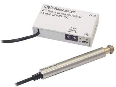 Линейный привод, сервопривод постоянного тока, ход 12 мм, TRA12CC и контроллер CONEX-CC Модель: CONEX-TRA12CC