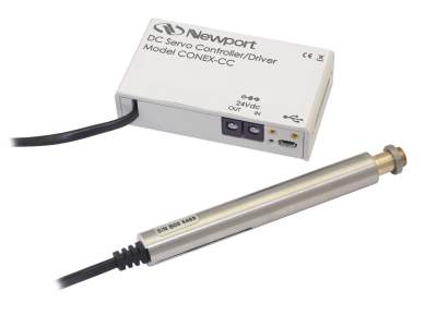 Линейный привод, сервопривод постоянного тока, ход 25 мм, TRA25CC и контроллер CONEX-CC Модель: CONEX-TRA25CC
