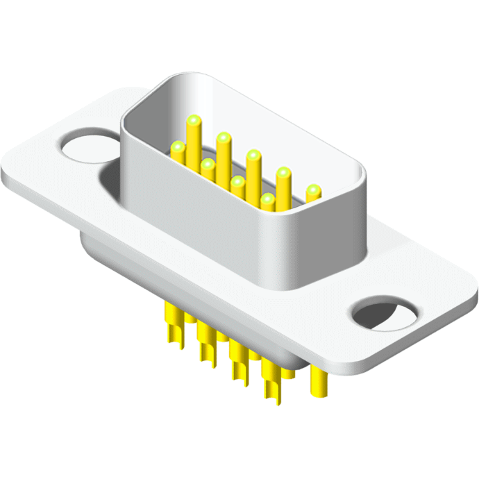 57MDSSXM-XXNXG0XA-01 Штекер D-SUB под пайку, вилка