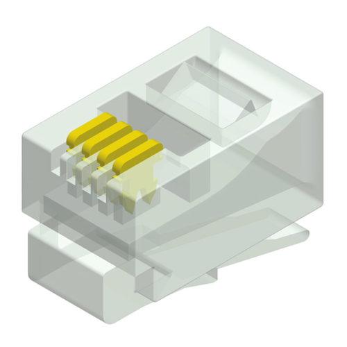5RPX-4XXXXTLB-401-A1 Модульная вилка с 4 позициями, короткий корпус, серия 401