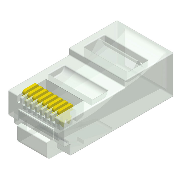 5RPX-XXXXXTLB-XXX-AX Модульная вилка на 8/10 позиций, длинный корпус