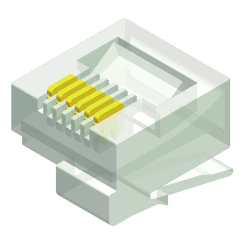 5RPX-6XXXXTLB-615-A1 Модульная вилка, 6-позиционный короткий корпус, серия 615