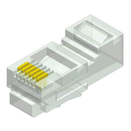 5RPX-6XXXXTLB-604-A1 Модульная вилка на 6 позиций, длинный корпус, серия 604