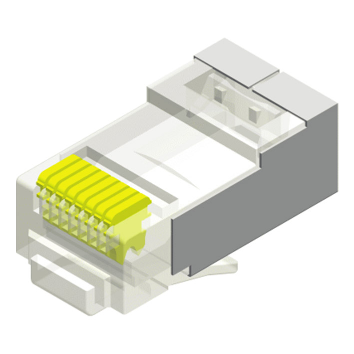 5RPB-88XXXTLB-108-A1 Модульная вилка с экранированным 8-позиционным длинным корпусом для серии категории 108