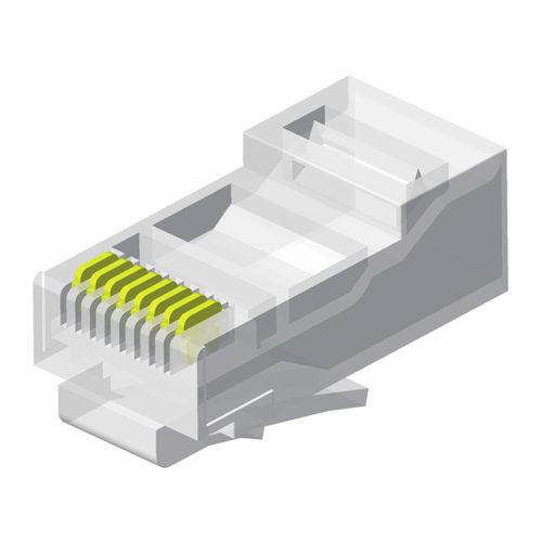5RPE-8XXXXTLB-823-A1 Модульная вилка, 8-позиционная, длинный корпус, серия 823