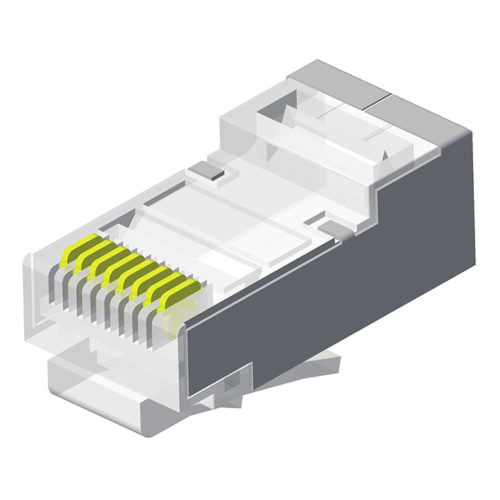 5RPA-8XXXXTLB-782-A1 Модульная вилка с экранированным 8-позиционным удлиненным корпусом, серия 782