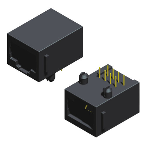 5RJ1DR00N0X-XXXX00L-285-AX Модульный разъем с боковым вводом В=12,5 Ш=18,1 Серия 285