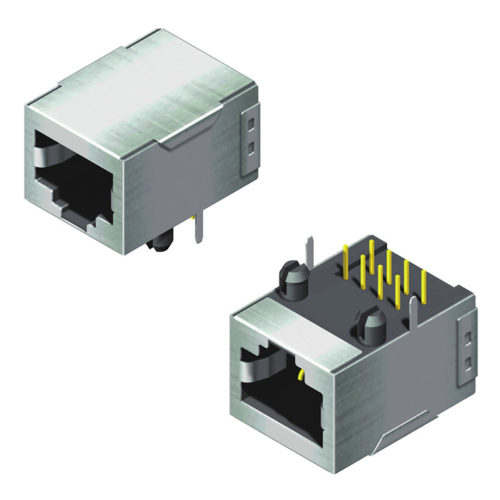 5RJ1DR10X2N-XXXX00L-280-A1 Модульный разъем с экранированным боковым вводом В=13,1 Ш=17,9 Серия 280