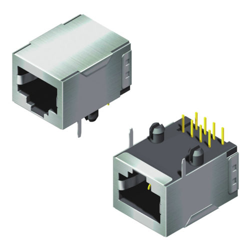 5RJ1DR10XXN-XXXX00L-296-A1 Модульный разъем с экранированным боковым вводом В=13,1 Ш=21,2 Серия 296