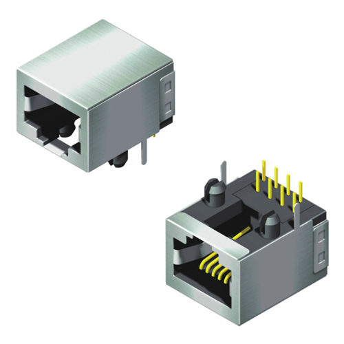5RJ1DR10F1N-XXXX00L-950-A1 Модульный разъем с экранированным боковым вводом В=12,0 Ш=18,8 Серия 950