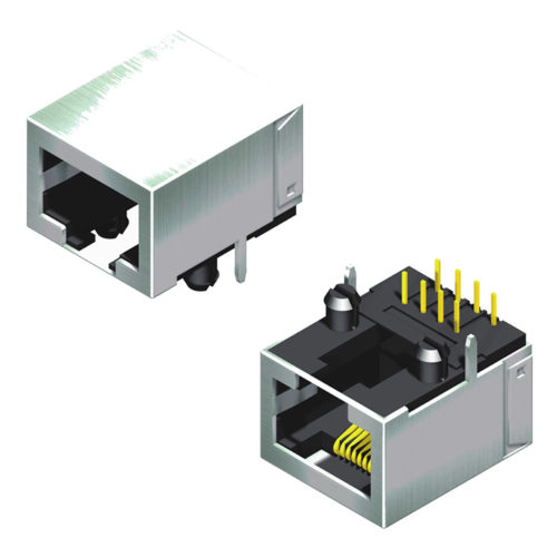 5RJ1DR10R2N-88XX00L-951-A1 Модульный разъем Экранированный боковой ввод В=12,15 Ш=18,65 Серия 951